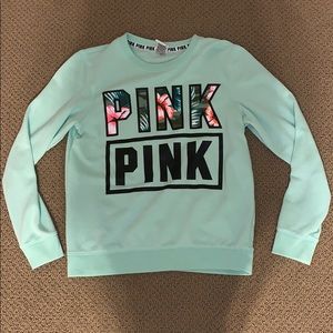 Mint colored sweatshirt from Pink
